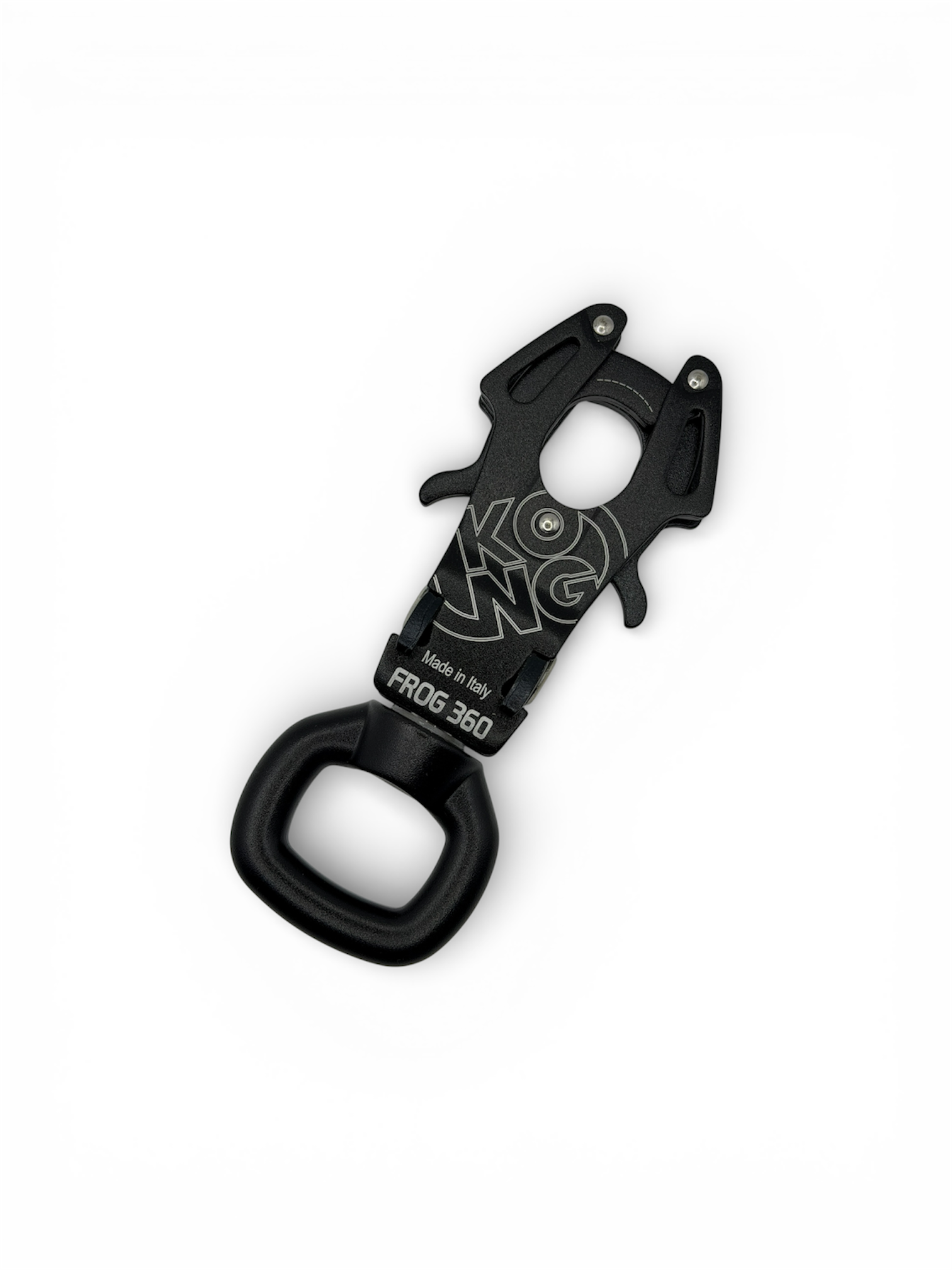 Kong Frog 360 Swivel Carabiner - Black