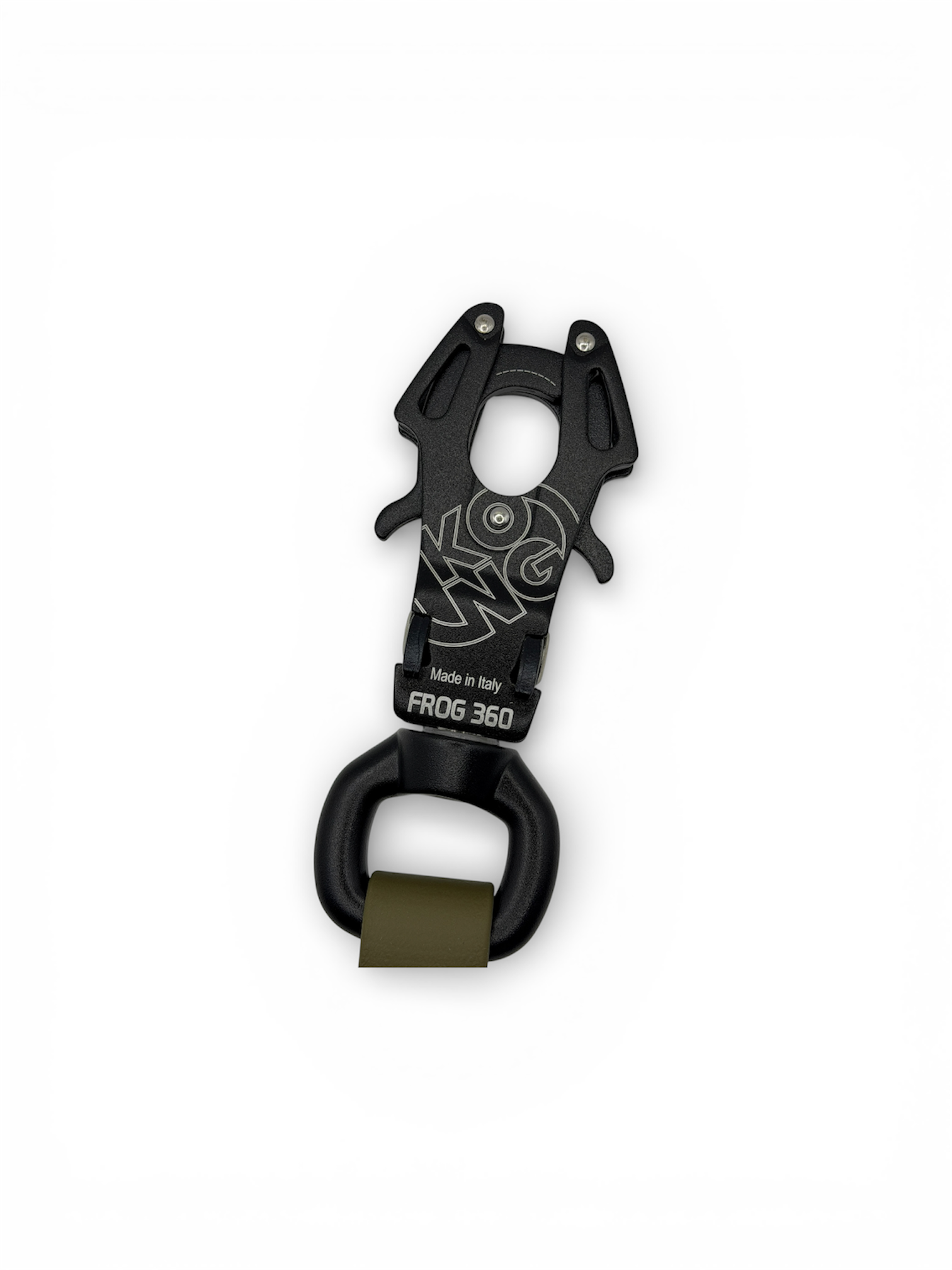 Kong Frog 360 Swivel Carabiner - Black