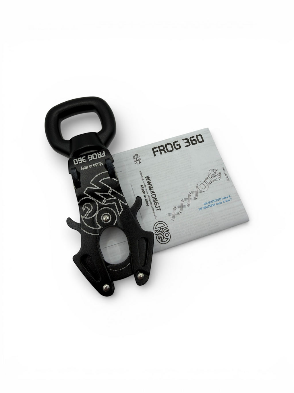 Kong Frog 360 Swivel Carabiner - Black